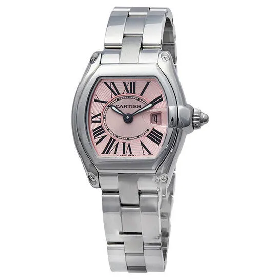 Watches JMS always Original Preowned Cartier Roadster Pink Dial Ladies Watch W62017V3 Watches JMS always Original Preowned Cartier Roadster Pink Dial Ladies Watch W62017V3
