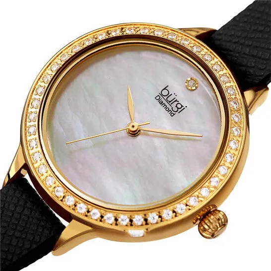 Watches Original Burgi Diamond White Mother of Pearl Dial Ladies Watch BUR224BK JMS always Watches Original Burgi Diamond White Mother of Pearl Dial Ladies Watch BUR224BK JMS always