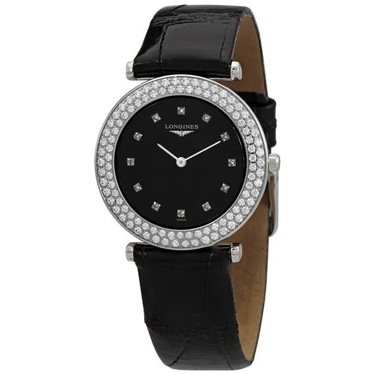 Watches Original Longines La Grande Classique Diamond Quartz Black Dial Ladies Watch L43080572 JMS always Watches Original Longines La Grande Classique Diamond Quartz Black Dial Ladies Watch L43080572 JMS always