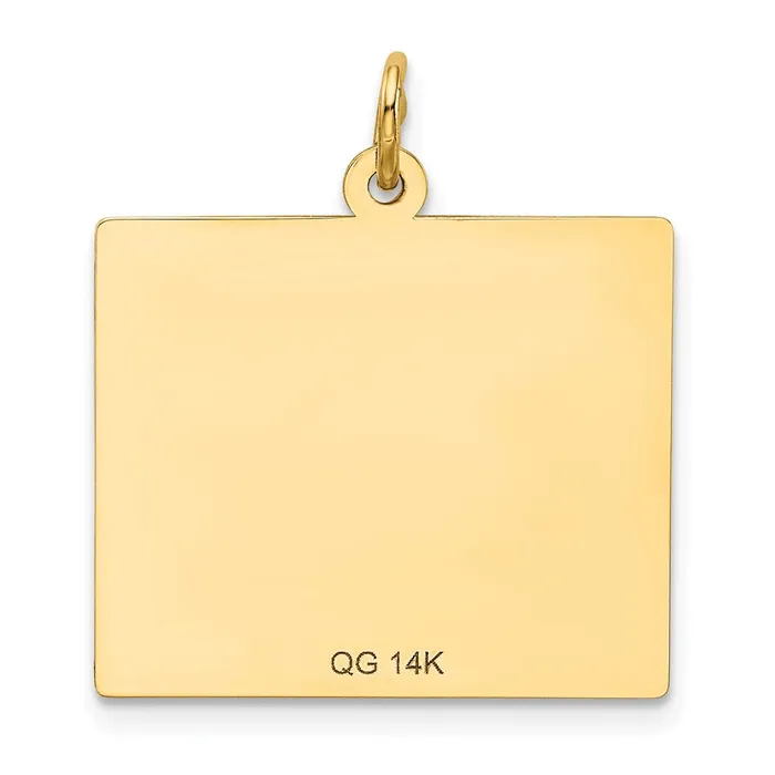 14k Yellow Gold Monday the First Day Calendar Pendant TreasureFineJewelers Necklaces