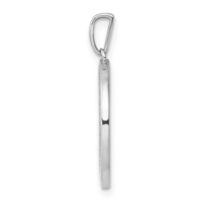 Charm Necklaces TreasureFineJewelers 14K White Gold Gatsby Diamond Initial E Charm