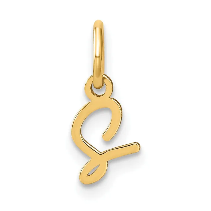 Charm Necklaces TreasureFineJewelers 14k Yellow Gold Upper case Letter S Initial Charm Charm Necklaces TreasureFineJewelers 14k Yellow Gold Upper case Letter S Initial Charm