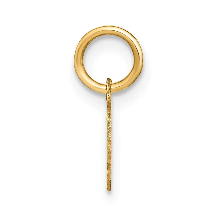Charm Necklaces TreasureFineJewelers 14k Yellow Gold Upper case Letter S Initial Charm