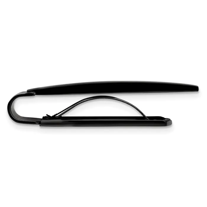 Chisel Stainless Steel Brushed and Polished Black IPplated Money Clip TreasureFineJewelers Bracelets