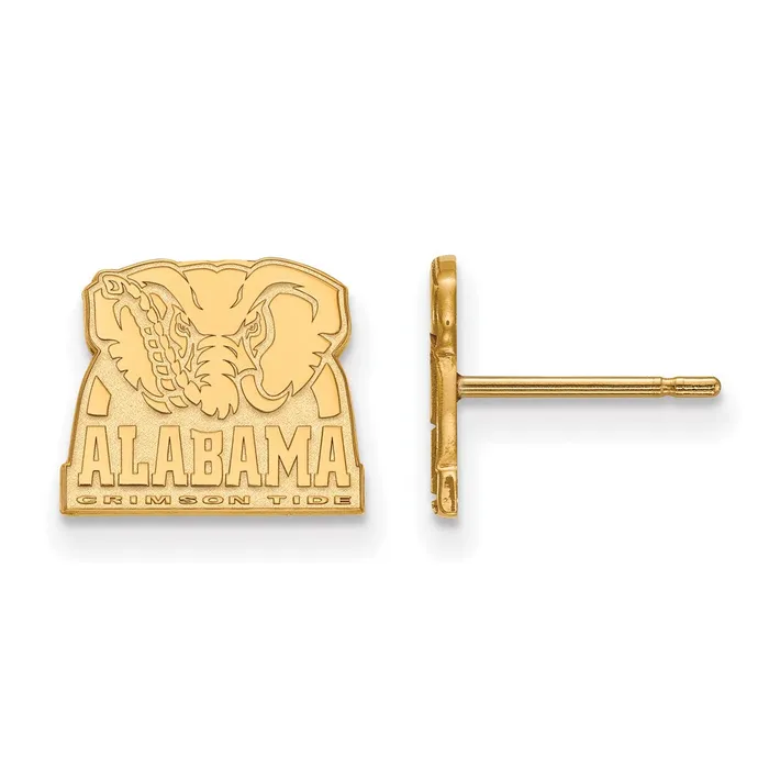 Earrings 10k Gold University of Alabama XS Post Earrings TreasureFineJewelers