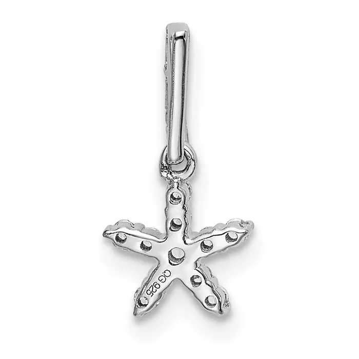 Necklaces 14k White Gold Diamond Star Pendant TreasureFineJewelers