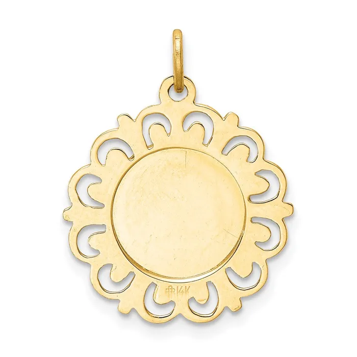 Necklaces TreasureFineJewelers 14k Our Lady of Sorrows Medal Pendant