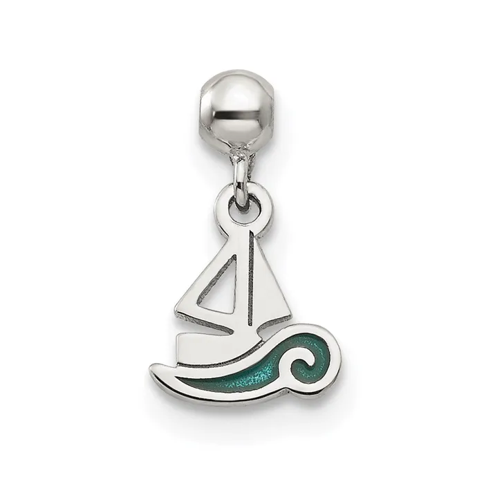 Rings Sterling Silver Mio Memento Enamel Dangle Boat Charm TreasureFineJewelers Rings Sterling Silver Mio Memento Enamel Dangle Boat Charm TreasureFineJewelers