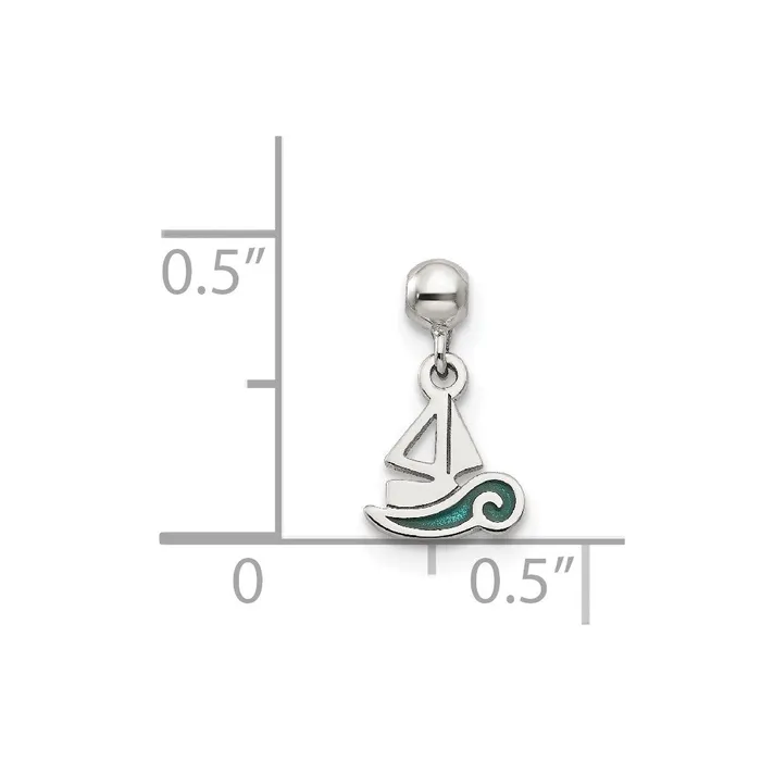 Rings Sterling Silver Mio Memento Enamel Dangle Boat Charm TreasureFineJewelers