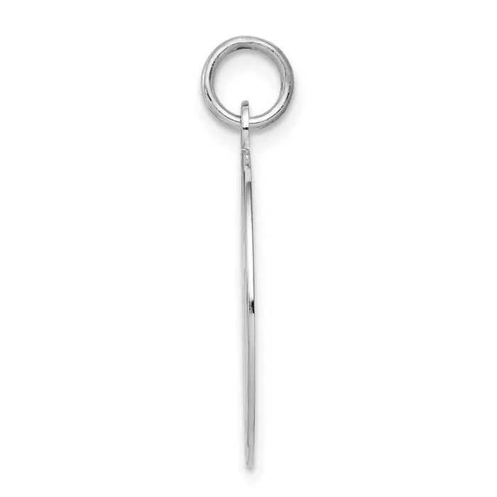 Rings Sterling Silver Rhodiumplated Cross Disc Charm TreasureFineJewelers