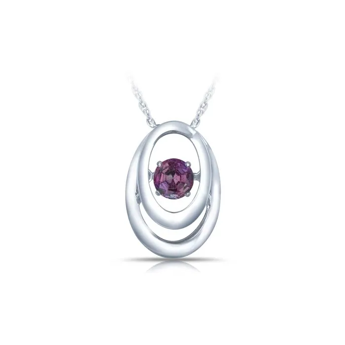 SS Pendant with Synthetic Alexandrite 114 ctw Wchain TreasureFineJewelers Necklaces SS Pendant with Synthetic Alexandrite 114 ctw Wchain TreasureFineJewelers Necklaces