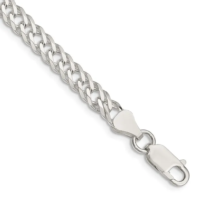 Sterling Silver 525mm 6 Side DC Flat Double Curb Chain TreasureFineJewelers Rings Sterling Silver 525mm 6 Side DC Flat Double Curb Chain TreasureFineJewelers Rings
