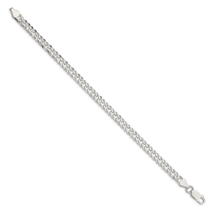 Sterling Silver 525mm 6 Side DC Flat Double Curb Chain TreasureFineJewelers Rings