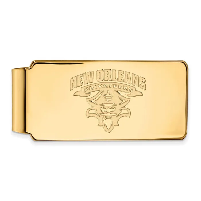 Sterling Silver Goldplated University of New Orleans Privateers Money Clip TreasureFineJewelers Necklaces Sterling Silver Goldplated University of New Orleans Privateers Money Clip TreasureFineJewelers Necklaces