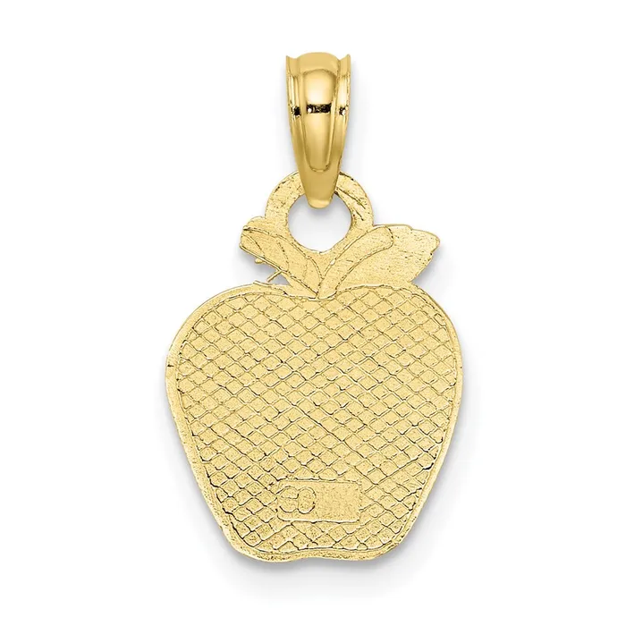 TreasureFineJewelers 10K Polished Apple Charm Charm Necklaces