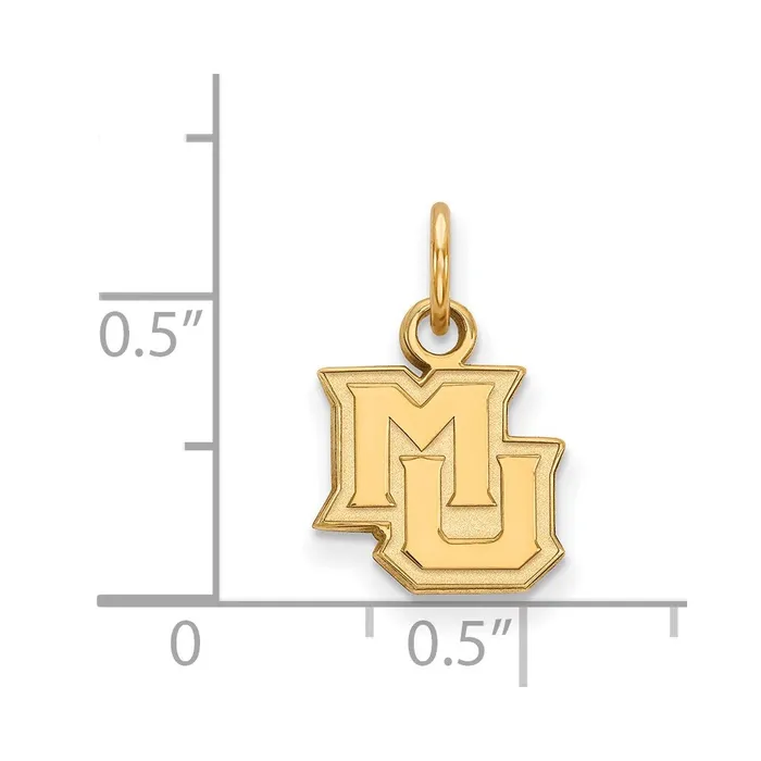 TreasureFineJewelers PreStyled Sets 10K Yellow Gold Marquette University XS Pendant
