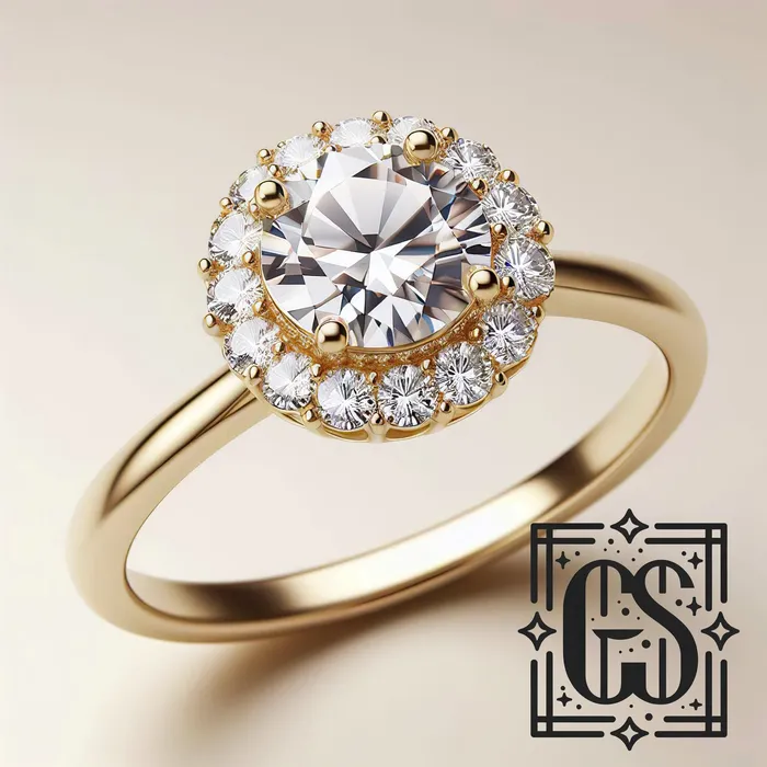 14k White Gold Diamond Halo Engagement Ring Gold Lab Grown Diamond Created Diamond Halo Engagement Ring Moissanite Ring White Gold FL LLC Rings 14k White Gold Diamond Halo Engagement Ring Gold Lab Grown Diamond Created Diamond Halo Engagement Ring Moissanite Ring White Gold FL LLC Rings