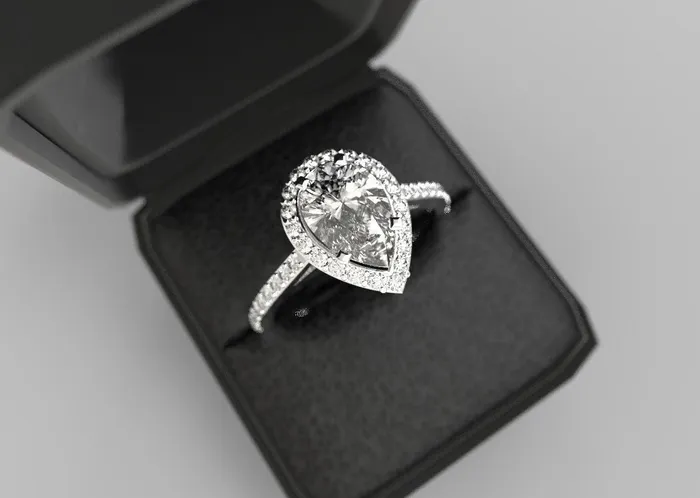 FL LLC Gold Moissanite Ring Moissanite Engagement Ring White Gold Genuine Moissanite Engagement Ring Pear Cut Moissanite Ring Rings FL LLC Gold Moissanite Ring Moissanite Engagement Ring White Gold Genuine Moissanite Engagement Ring Pear Cut Moissanite Ring Rings