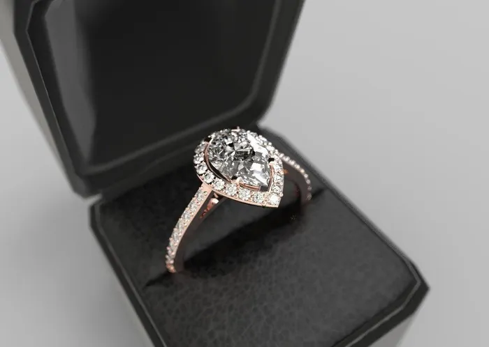 FL LLC Gold Moissanite Ring Moissanite Engagement Ring White Gold Genuine Moissanite Engagement Ring Pear Cut Moissanite Ring Rings FL LLC Gold Moissanite Ring Moissanite Engagement Ring White Gold Genuine Moissanite Engagement Ring Pear Cut Moissanite Ring Rings