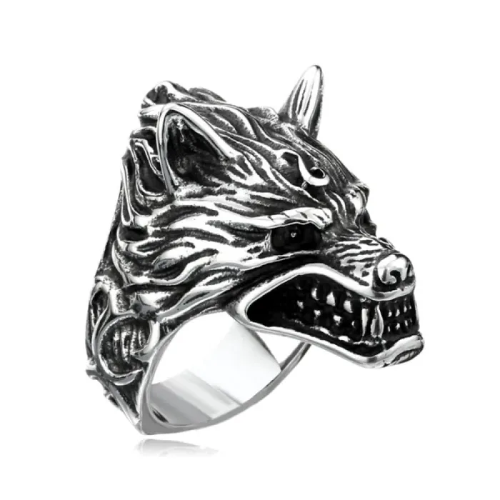 Mens Wolf Ring Jewelry Wolf Stuff Rings