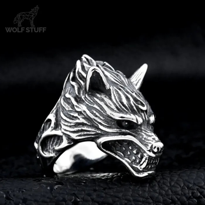 Mens Wolf Ring Jewelry Wolf Stuff Rings