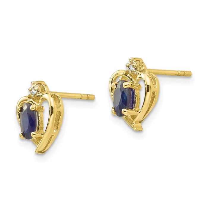 10K Diamond and Sapphire EarringsWBC10XBS503 WB Choice Jewelry Earrings 10K Diamond and Sapphire EarringsWBC10XBS503 WB Choice Jewelry Earrings