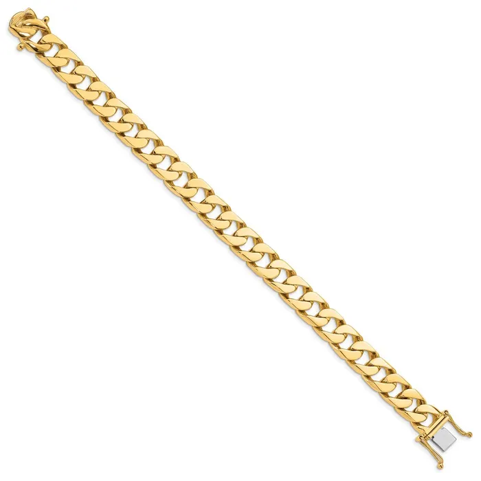 14K 106mm Handpolished Flat Beveled Curb Link BraceletWBCLK1348 WB Choice Jewelry Bracelets 14K 106mm Handpolished Flat Beveled Curb Link BraceletWBCLK1348 WB Choice Jewelry Bracelets