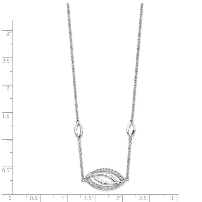 14k White Gold EyeShape Diamond 18in NecklaceWBCPM6893025WA WB Choice Jewelry Necklaces 14k White Gold EyeShape Diamond 18in NecklaceWBCPM6893025WA WB Choice Jewelry Necklaces