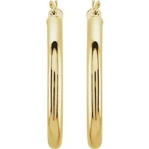 14K Yellow 30 mm Tube Hoop Earrings20826163875PSTWBC WB Choice Jewelry Earrings 14K Yellow 30 mm Tube Hoop Earrings20826163875PSTWBC WB Choice Jewelry Earrings