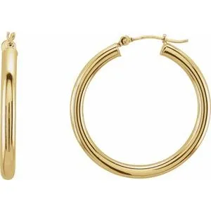 14K Yellow 30 mm Tube Hoop Earrings20826163875PSTWBC WB Choice Jewelry Earrings 14K Yellow 30 mm Tube Hoop Earrings20826163875PSTWBC WB Choice Jewelry Earrings