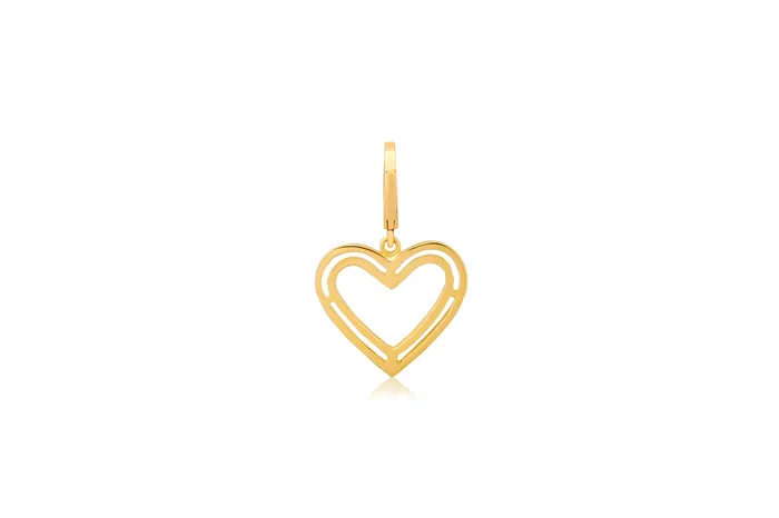 Charm Necklaces Shylee Rose Jewelry Outline Heart Charm