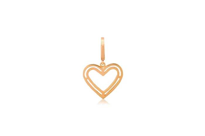 Charm Necklaces Shylee Rose Jewelry Outline Heart Charm