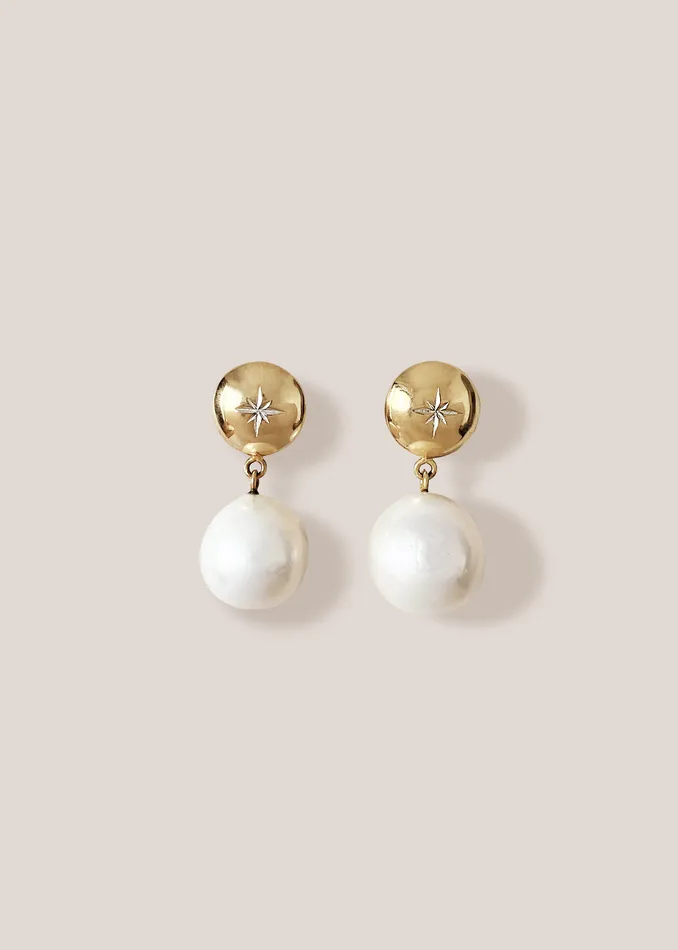 Earrings I Z A J E W E L R Y Siren Earrings gold
