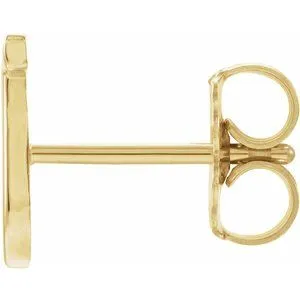 Earrings WB Choice Jewelry 14K Yellow Single Initial J Earring86800156PSTWBC Earrings WB Choice Jewelry 14K Yellow Single Initial J Earring86800156PSTWBC