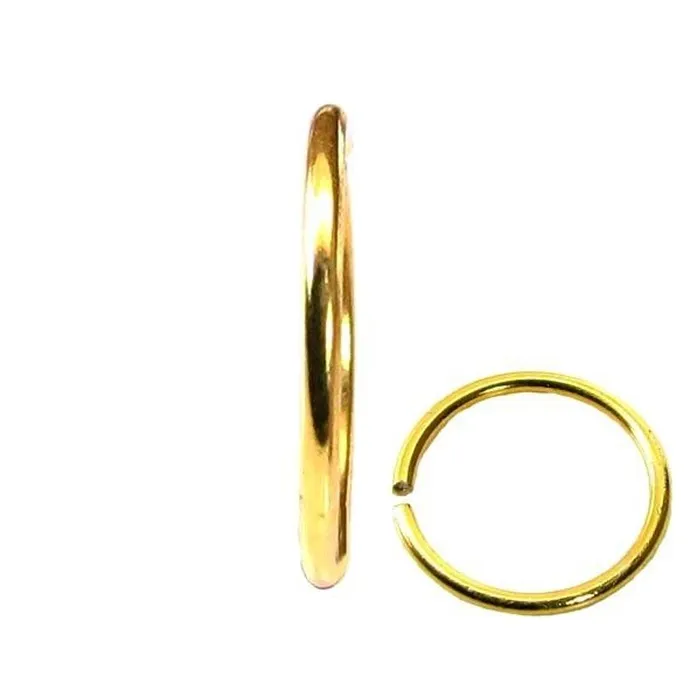 Graceful Plain Wire Piercing Nose Hoop Ring Real 14k Yellow Gold Karizma Jewels Rings Graceful Plain Wire Piercing Nose Hoop Ring Real 14k Yellow Gold Karizma Jewels Rings