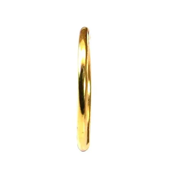 Graceful Plain Wire Piercing Nose Hoop Ring Real 14k Yellow Gold Karizma Jewels Rings