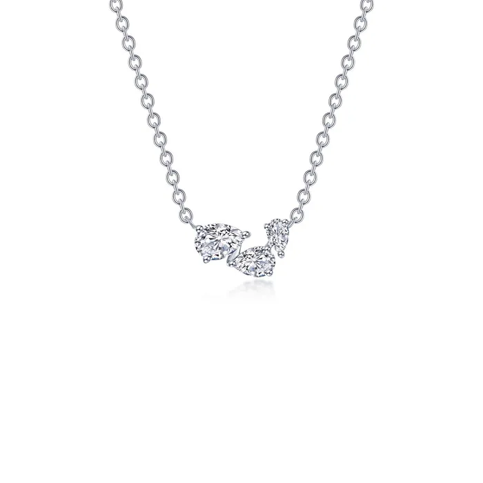 Lafonn 161 CTW ThreeStone Necklace Necklaces