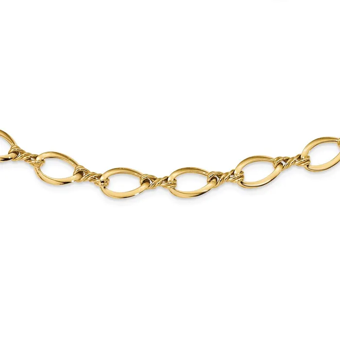 Necklaces WB Choice Jewelry 14k Fancy Link 18in NecklaceWBCSF243018