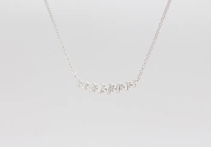 PINK DIAMOND INC Necklaces 18KW 45 Cttw Diamond Necklace