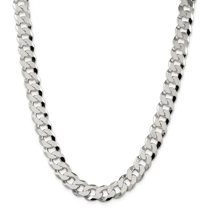 Sterling Silver 123mm Beveled Curb ChainWBCQFB30022 WB Choice Jewelry Necklaces Sterling Silver 123mm Beveled Curb ChainWBCQFB30022 WB Choice Jewelry Necklaces