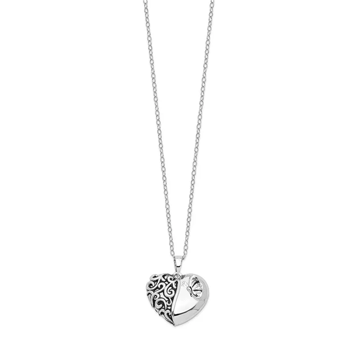 Sterling Silver Antiqued One More Day Ash Holder 18in NecklaceWBCQSX703 WB Choice Jewelry Necklaces Sterling Silver Antiqued One More Day Ash Holder 18in NecklaceWBCQSX703 WB Choice Jewelry Necklaces