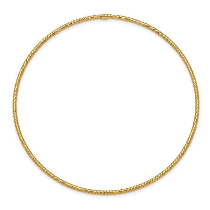 WB Choice Jewelry Bracelets 14k 15mm Textured Slipon Bangle BraceletWBCDB541 WB Choice Jewelry Bracelets 14k 15mm Textured Slipon Bangle BraceletWBCDB541
