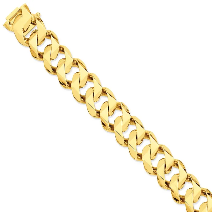 WB Choice Jewelry Bracelets 14k 19mm Handpolished Traditional Link BraceletWBCLK1239 WB Choice Jewelry Bracelets 14k 19mm Handpolished Traditional Link BraceletWBCLK1239