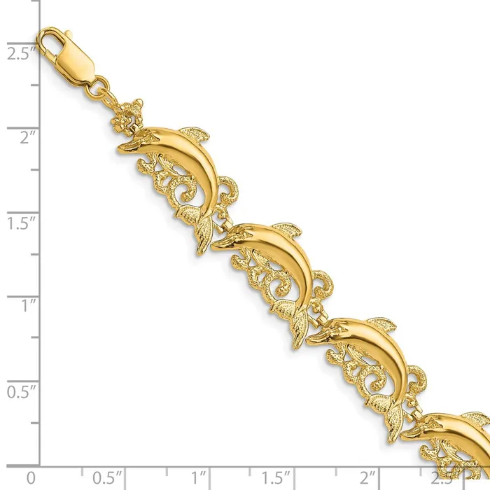 WB Choice Jewelry Bracelets 14k Dolphin BraceletWBCFB159675 WB Choice Jewelry Bracelets 14k Dolphin BraceletWBCFB159675