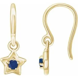 WB Choice Jewelry Earrings 14K Yellow 3 mm Round September Youth Star Birthstone Earrings653420622PSTWBC