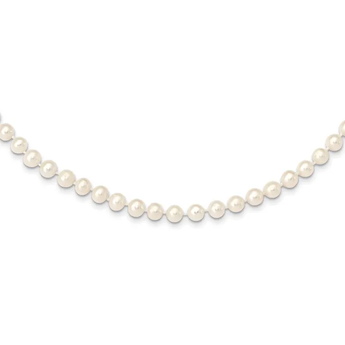 WB Choice Jewelry Necklaces 14k 67mm White Near Round Freshwater Cultured Pearl NecklaceWBCWPN06028 WB Choice Jewelry Necklaces 14k 67mm White Near Round Freshwater Cultured Pearl NecklaceWBCWPN06028