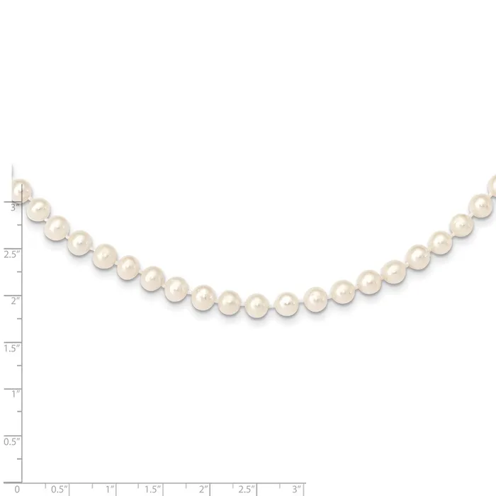 WB Choice Jewelry Necklaces 14k 67mm White Near Round Freshwater Cultured Pearl NecklaceWBCWPN06028 WB Choice Jewelry Necklaces 14k 67mm White Near Round Freshwater Cultured Pearl NecklaceWBCWPN06028