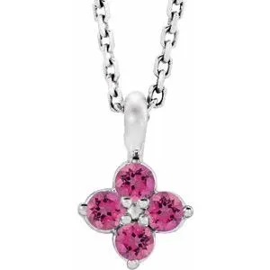 WB Choice Jewelry Necklaces Platinum Youth Pink Tourmaline 1618 Necklace86694739PSTWBC WB Choice Jewelry Necklaces Platinum Youth Pink Tourmaline 1618 Necklace86694739PSTWBC