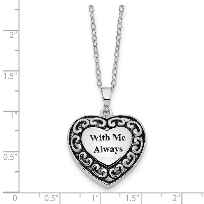 WB Choice Jewelry Sterling Silver With Me Always Ash Holder 18in NecklaceWBCQSX423 Necklaces WB Choice Jewelry Sterling Silver With Me Always Ash Holder 18in NecklaceWBCQSX423 Necklaces