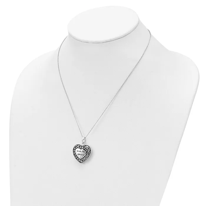 WB Choice Jewelry Sterling Silver With Me Always Ash Holder 18in NecklaceWBCQSX423 Necklaces WB Choice Jewelry Sterling Silver With Me Always Ash Holder 18in NecklaceWBCQSX423 Necklaces